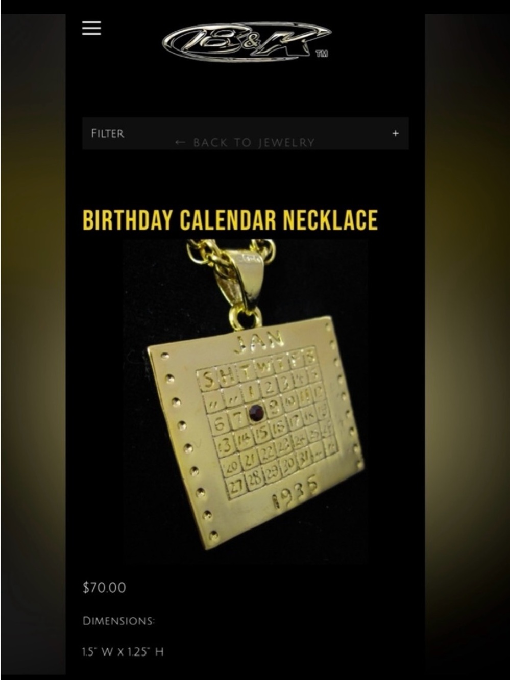 Elvis Presley replica birthday eap necklace NWOT gold tribute artist Graceland